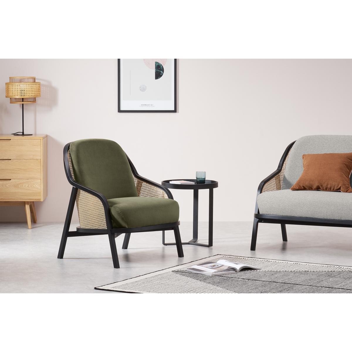 Anakie Accent Armchair, Pistachio Green Velvet – image 4