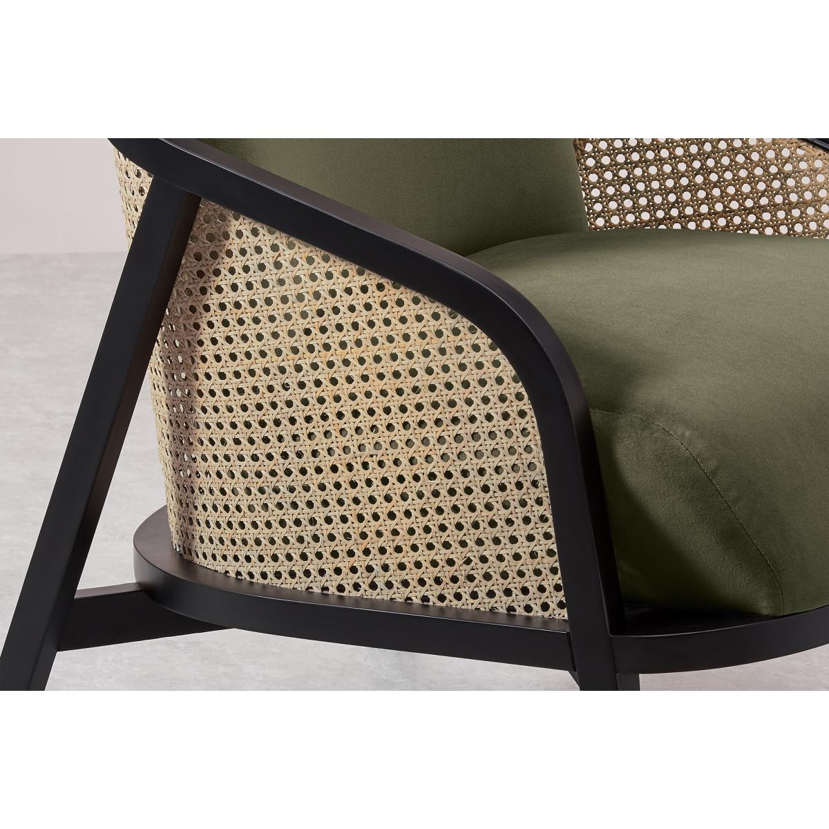 Anakie Accent Armchair, Pistachio Green Velvet – image 5