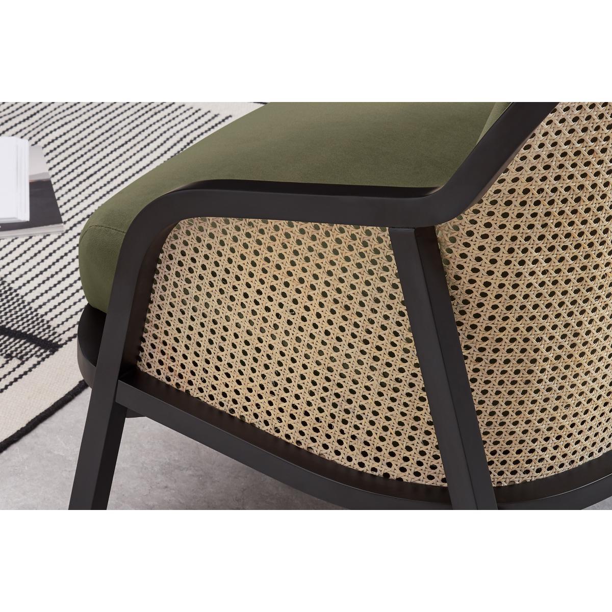 Anakie Accent Armchair, Pistachio Green Velvet – image 7