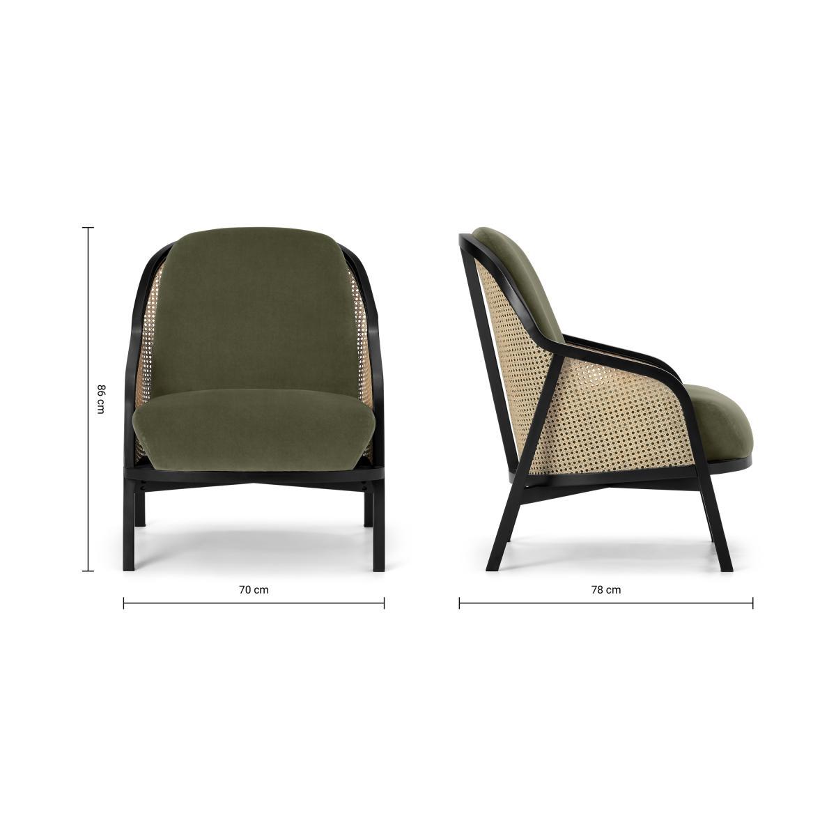Anakie Accent Armchair, Pistachio Green Velvet – image 9