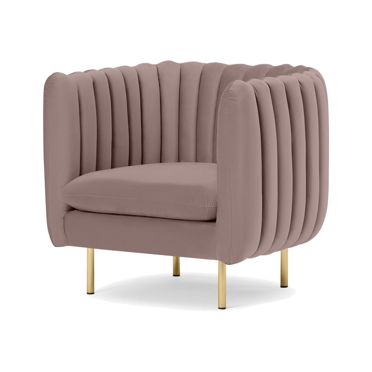 Helma Accent Armchair, Sakura Pink Velvet – image 1