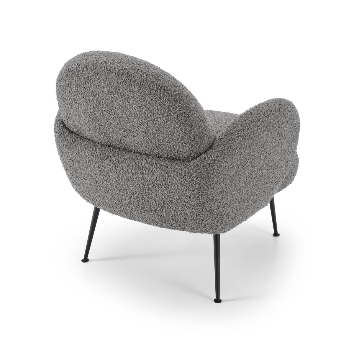 Bonnie Accent Armchair, Steel Boucle – image 5