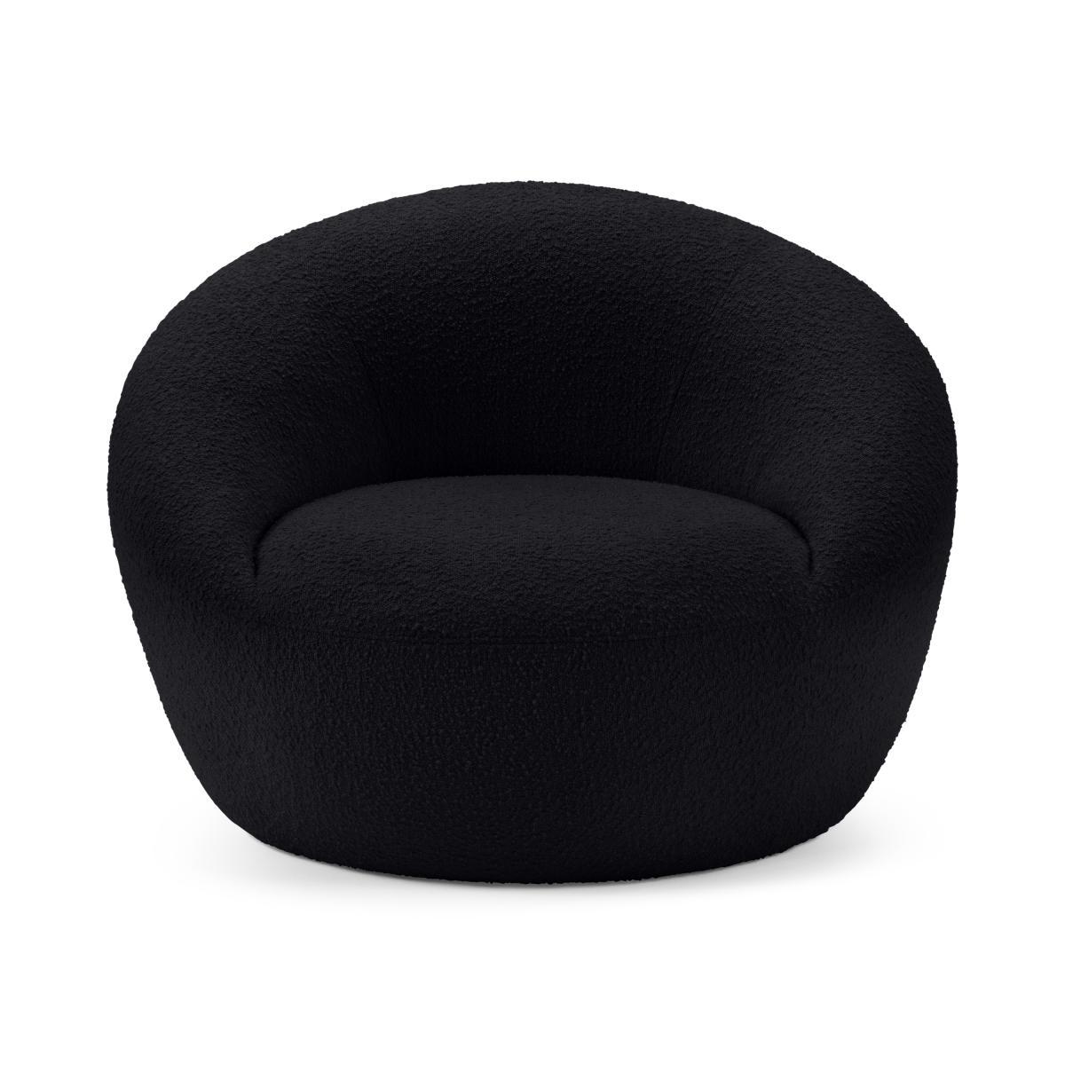 Isadora Accent Armchair, Black Boucle – image 2