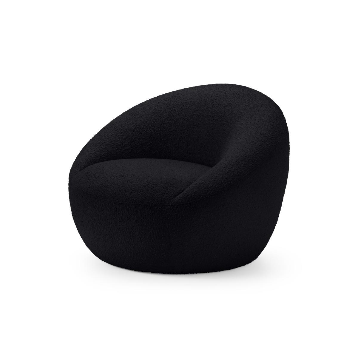 Isadora Accent Armchair, Black Boucle – image 3
