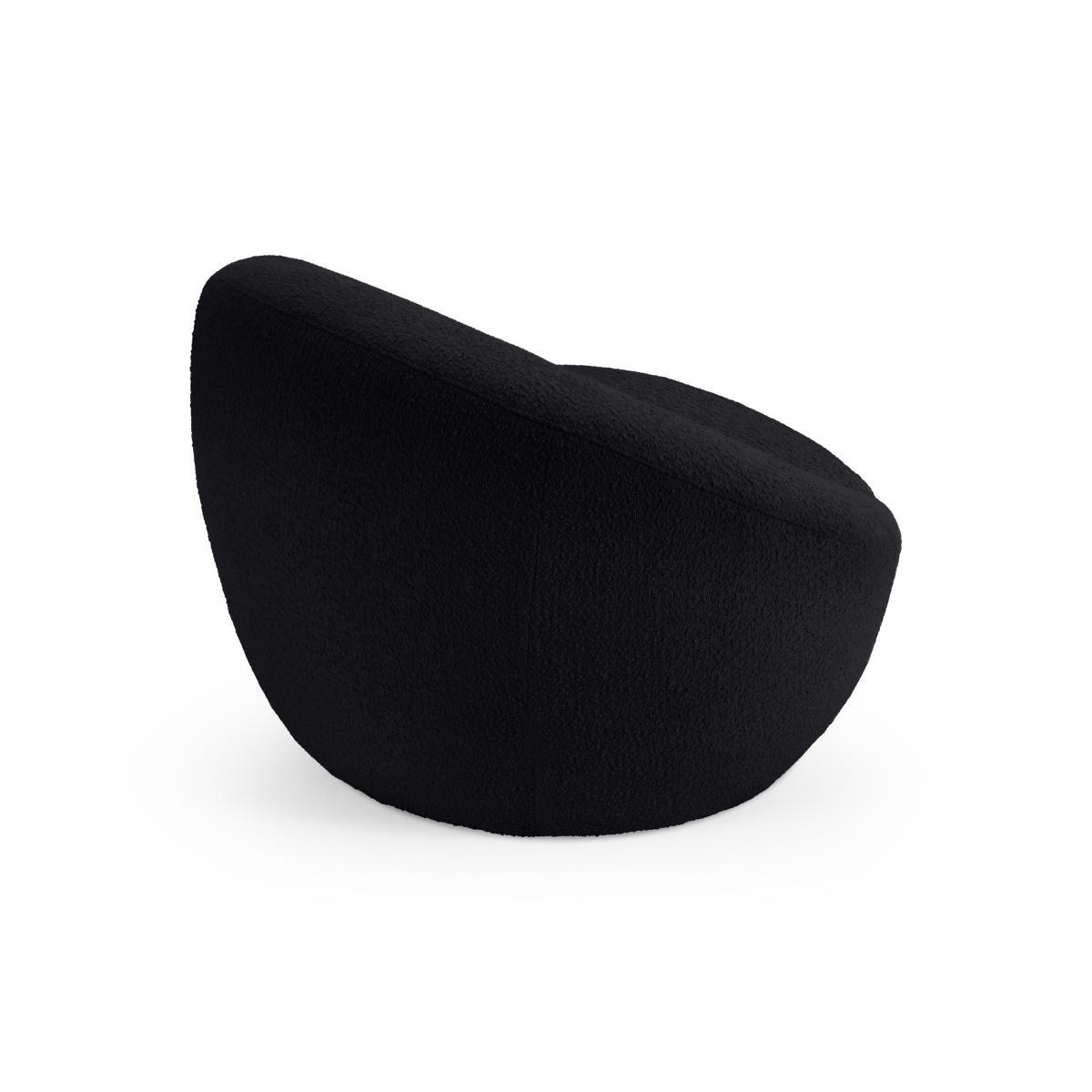 Isadora Accent Armchair, Black Boucle – image 6