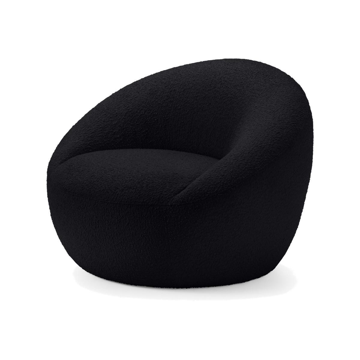 Isadora Accent Armchair, Black Boucle – image 1