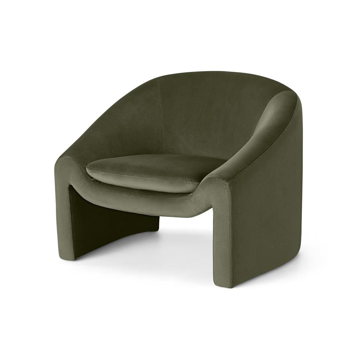 Shona Accent Armchair, Pistachio Green Velvet – image 2