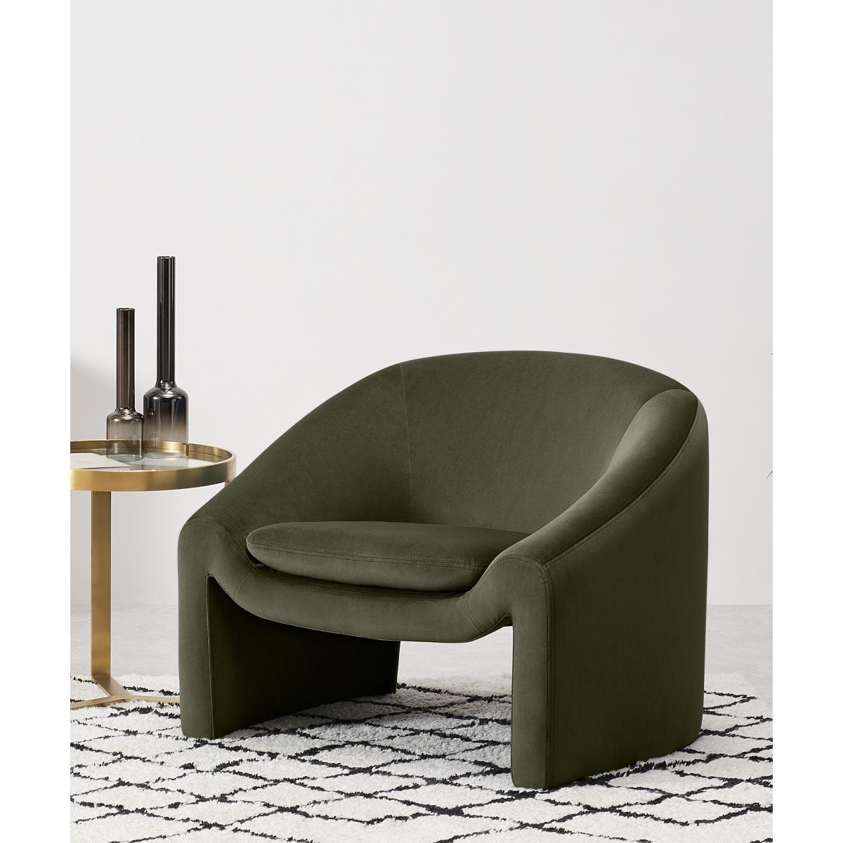 Shona Accent Armchair, Pistachio Green Velvet – image 3