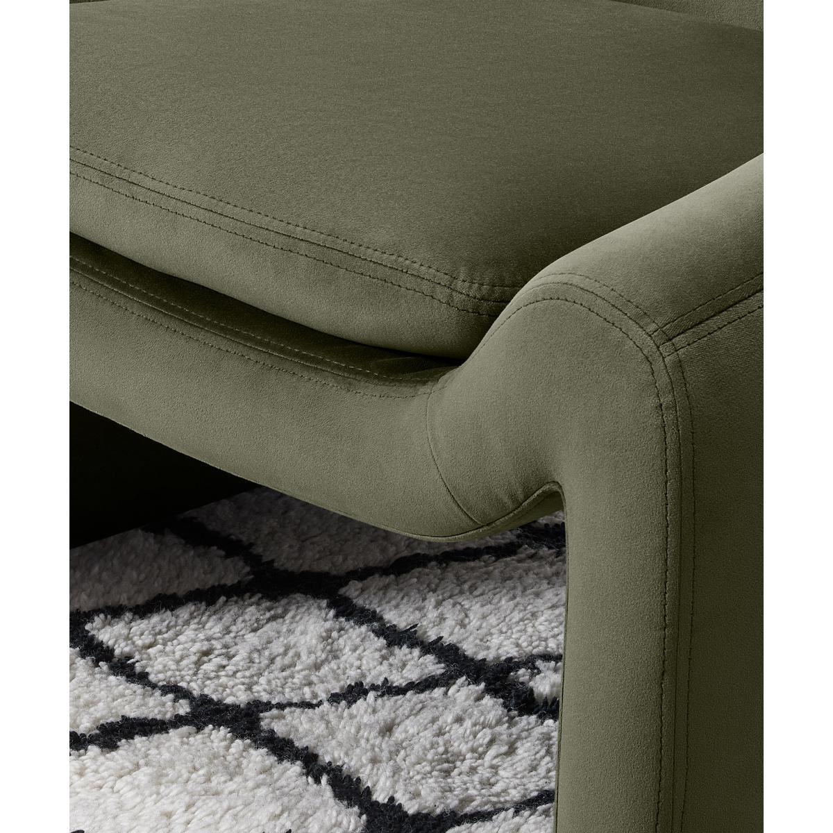 Shona Accent Armchair, Pistachio Green Velvet – image 6