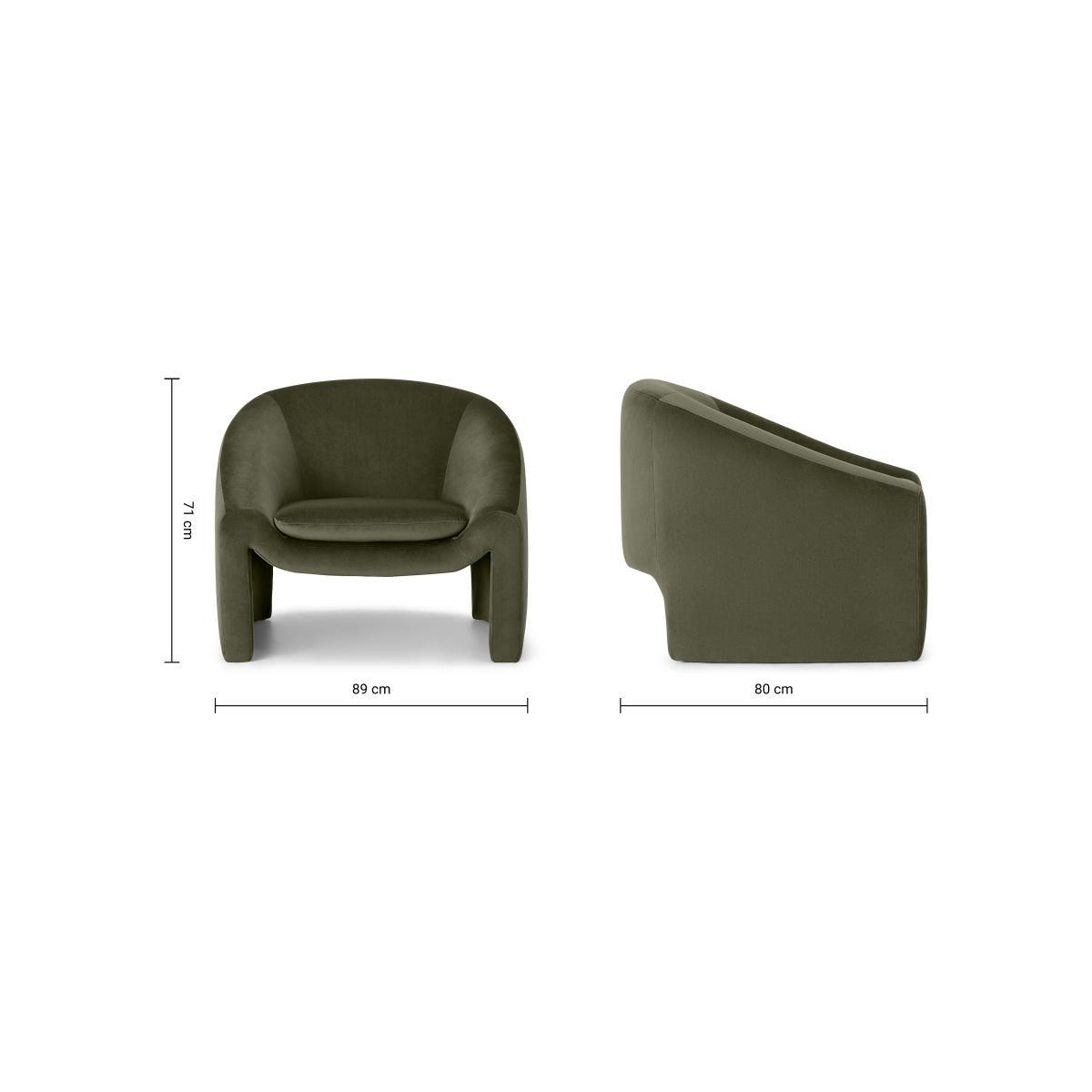 Shona Accent Armchair, Pistachio Green Velvet – image 8