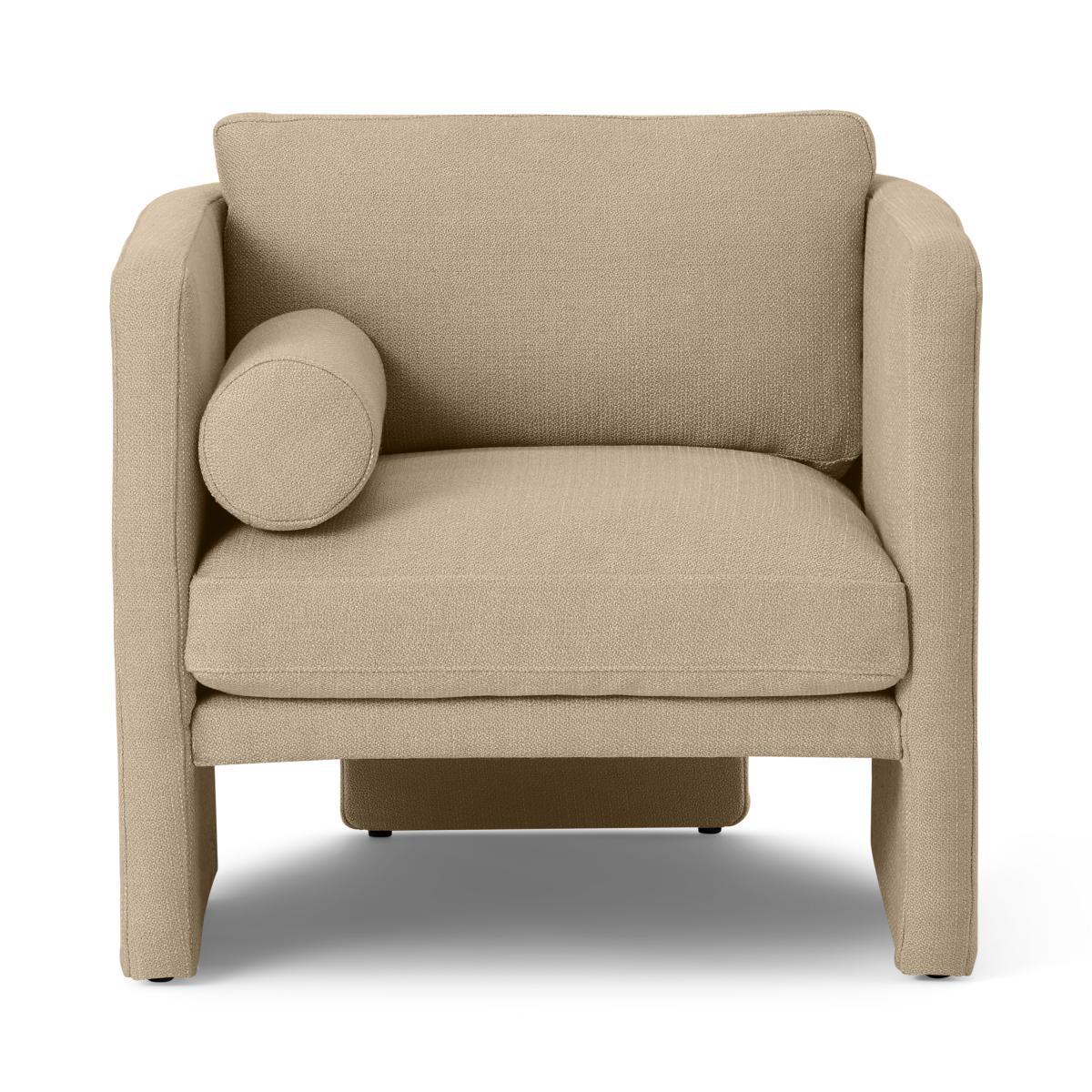 Myra Accent Armchair, Soft Beige Weave – image 2