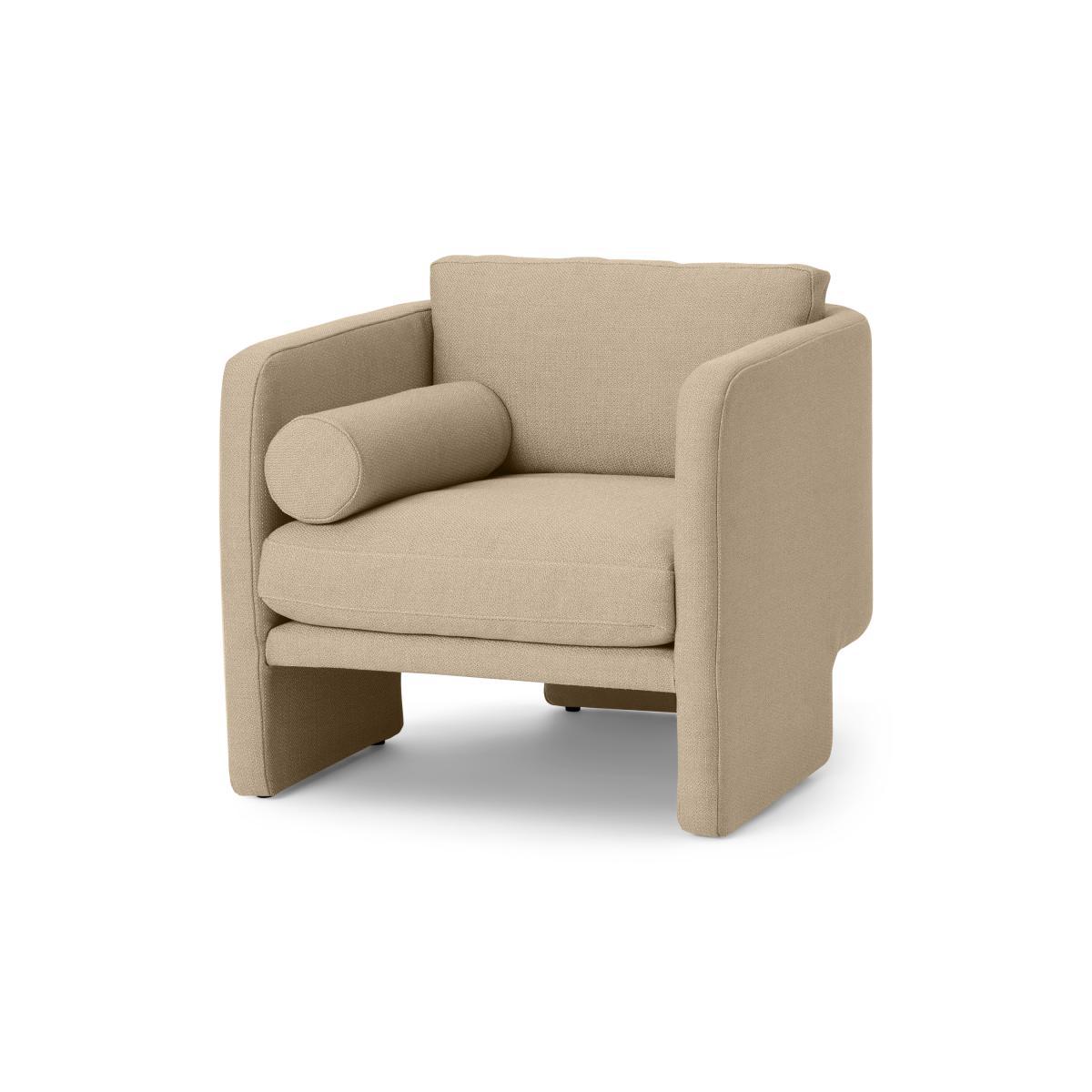 Myra Accent Armchair, Soft Beige Weave – image 3