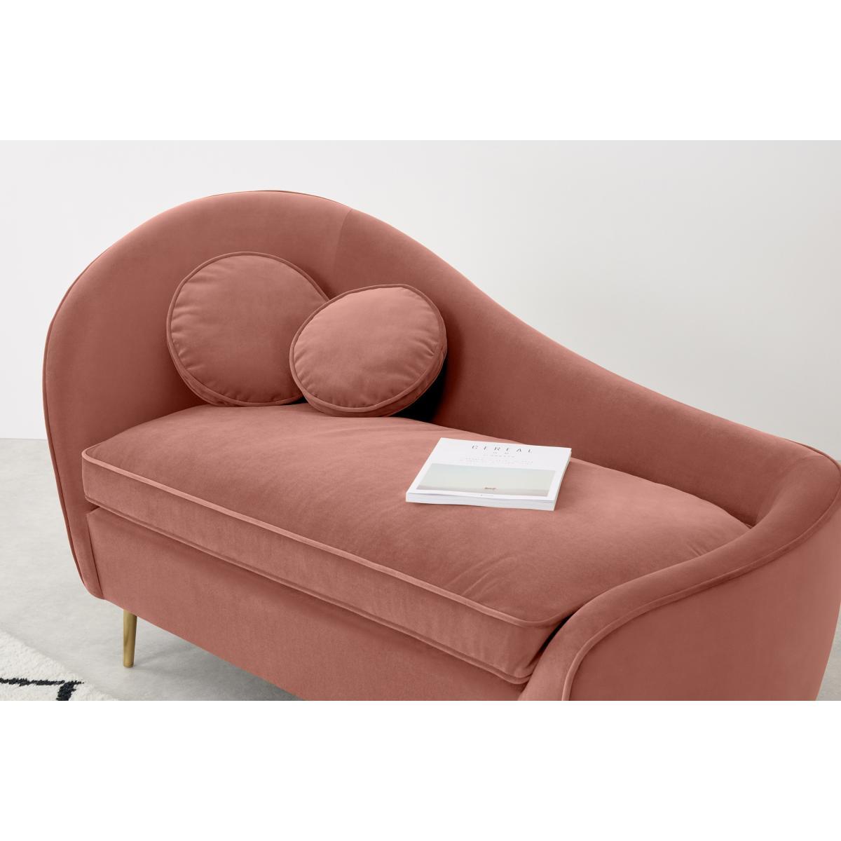 Kooper Right Hand Facing Chaise Longue, Blush Pink Velvet – image 5