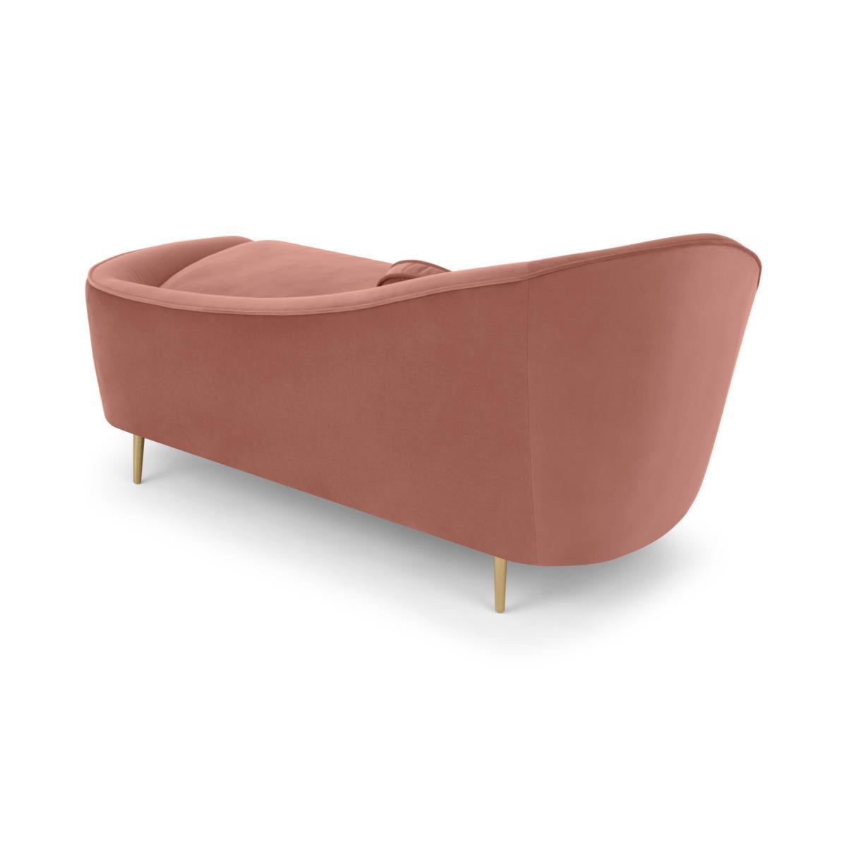 Kooper Right Hand Facing Chaise Longue, Blush Pink Velvet – image 6