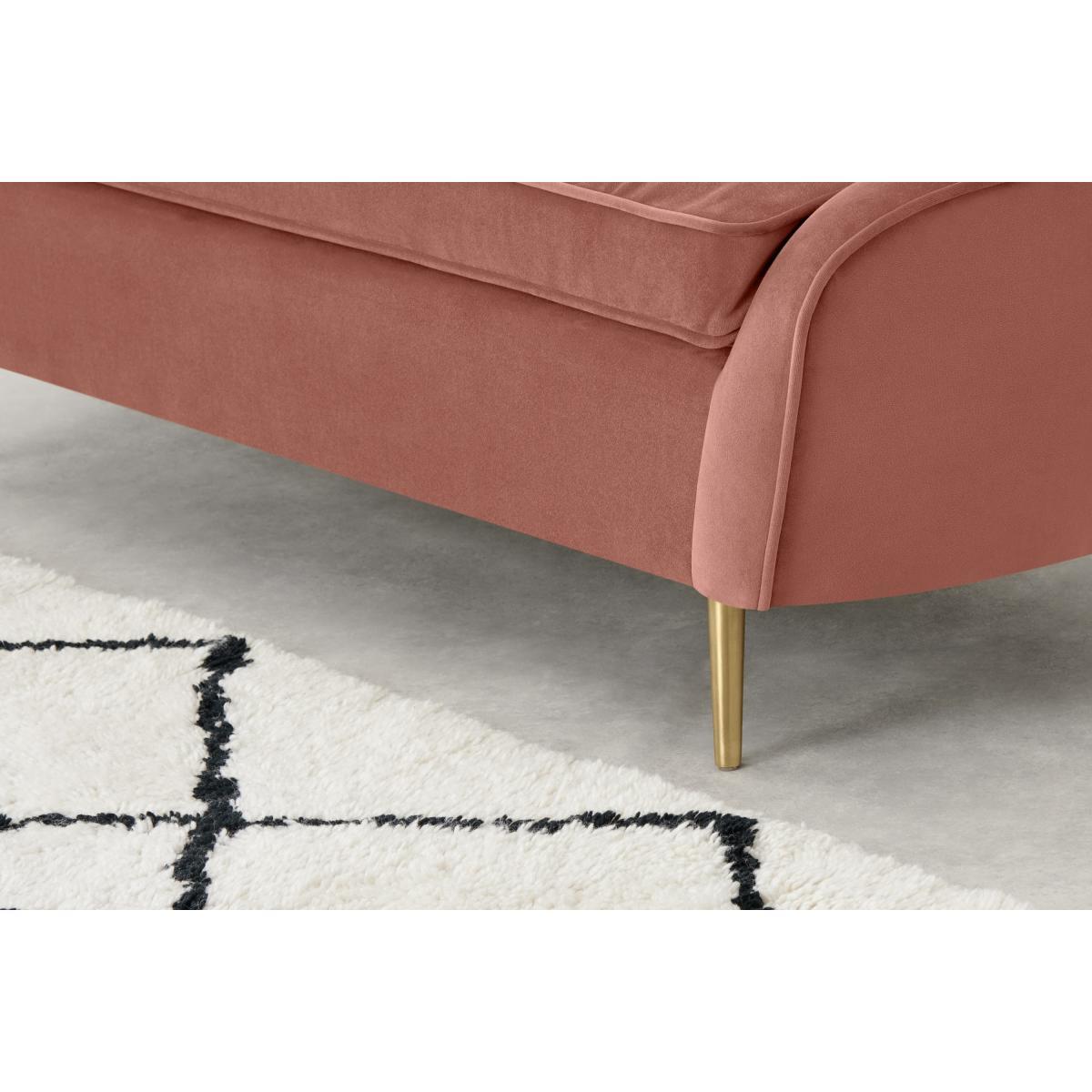 Kooper Right Hand Facing Chaise Longue, Blush Pink Velvet – image 7