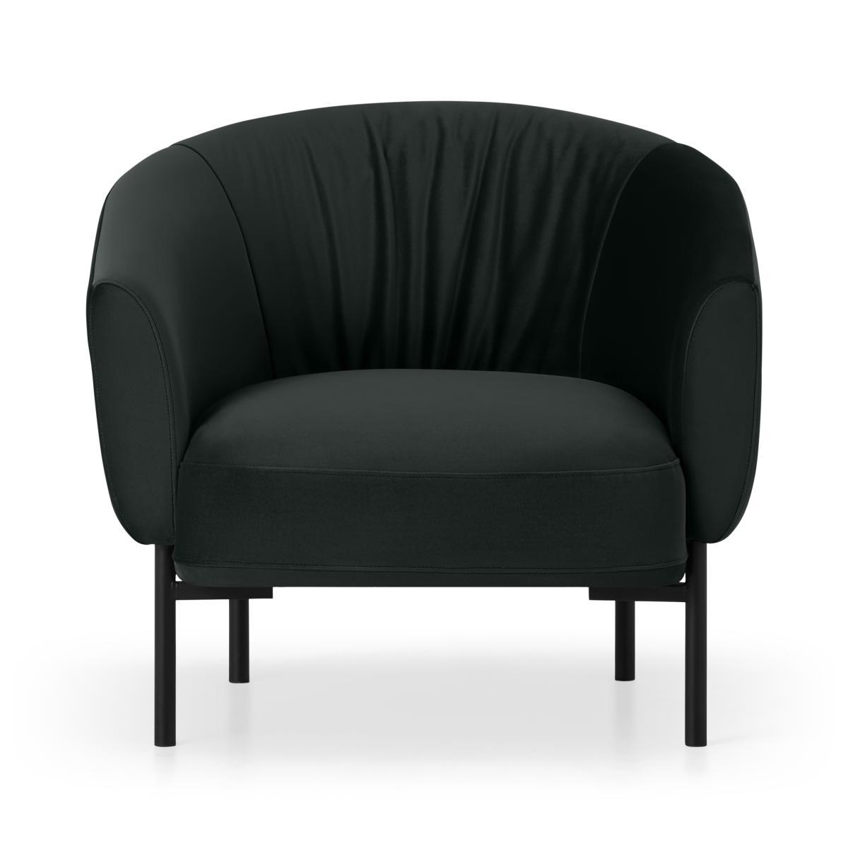Melrose Accent Armchair, Dark Anthracite Velvet – image 2