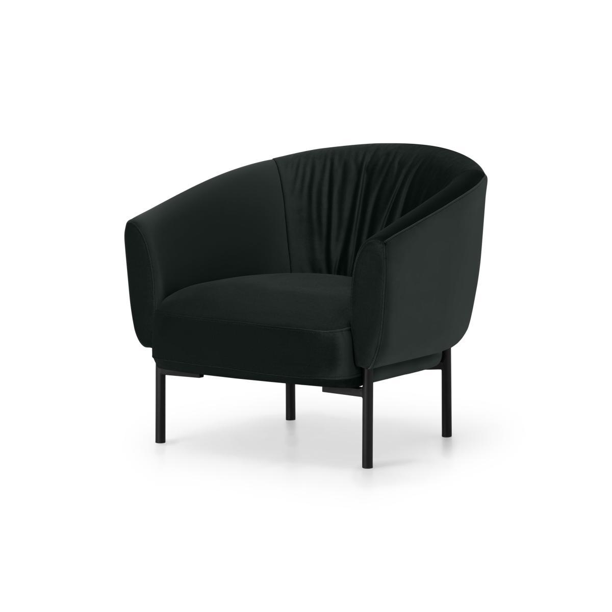 Melrose Accent Armchair, Dark Anthracite Velvet – image 3