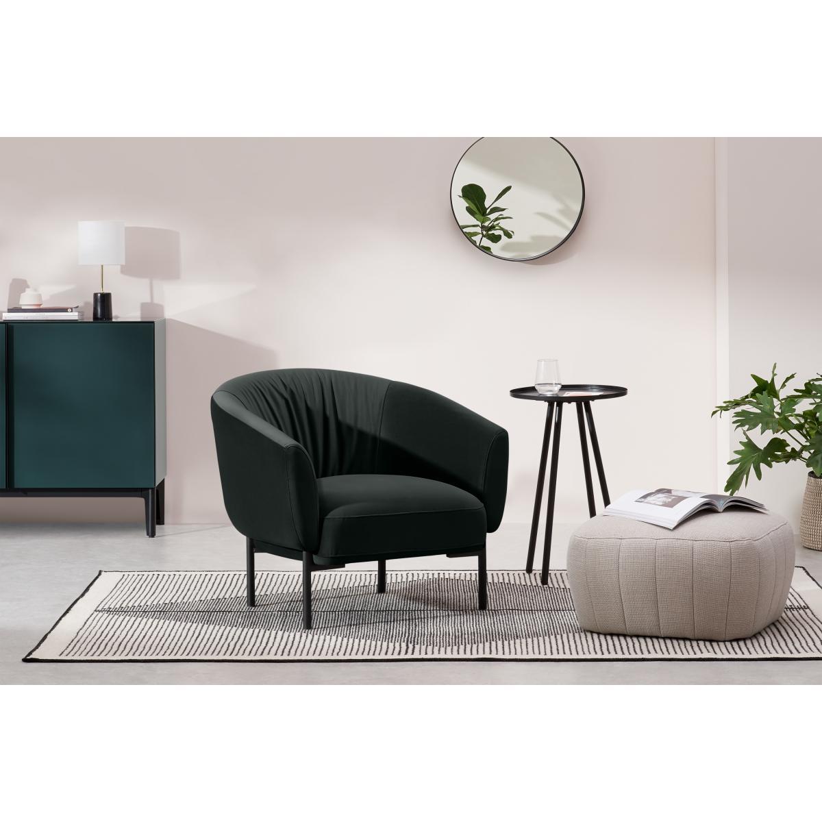 Melrose Accent Armchair, Dark Anthracite Velvet – image 4