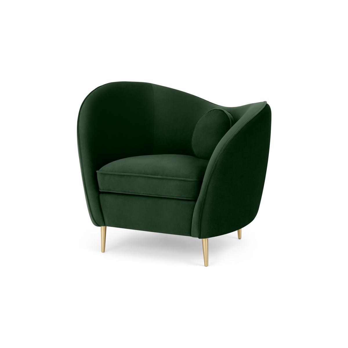 Kooper Accent Armchair, Moss Green Velvet – image 3