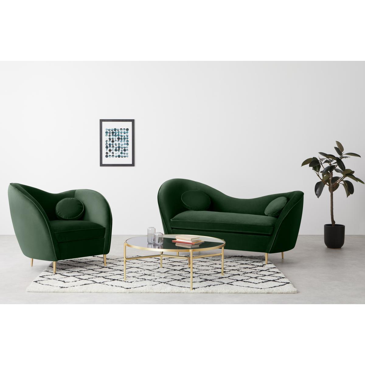 Kooper Accent Armchair, Moss Green Velvet – image 4