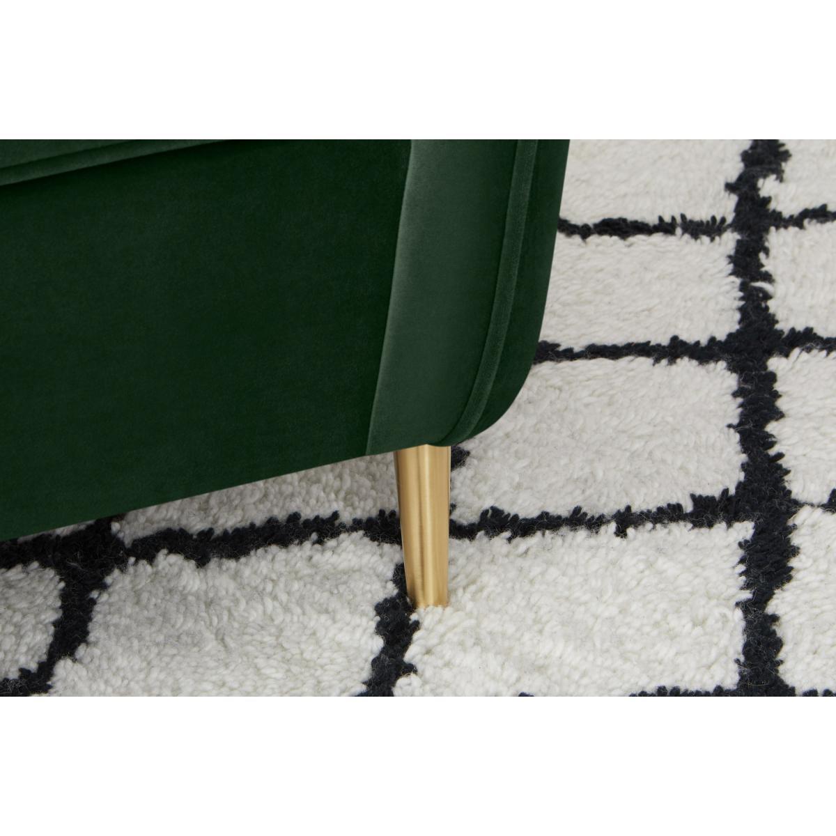 Kooper Accent Armchair, Moss Green Velvet – image 5