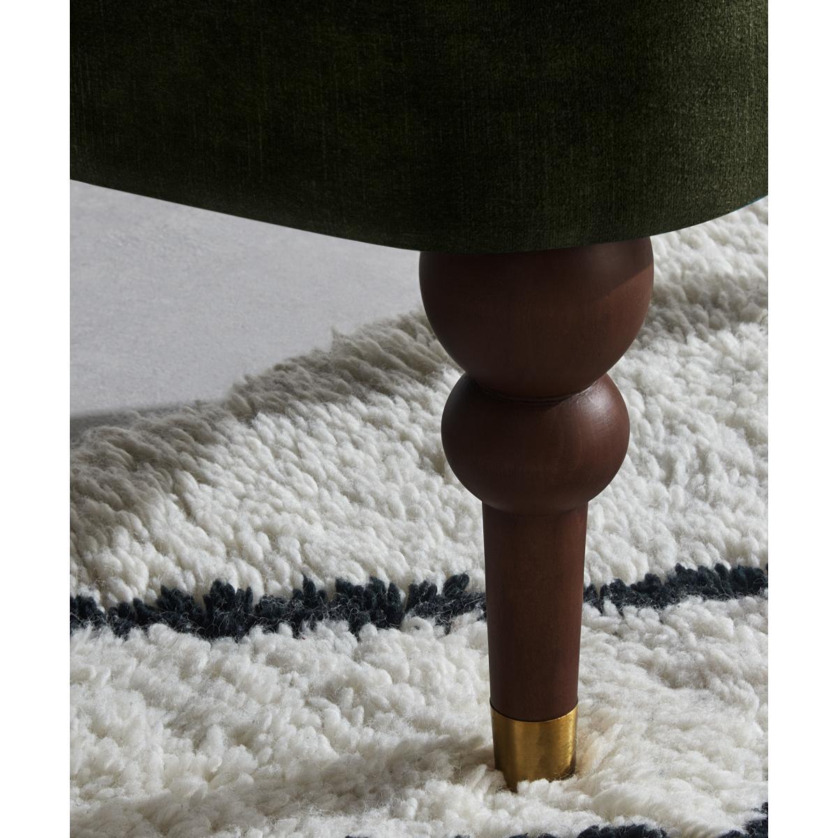 Harpo Accent Armchair, Evergreen Velvet – image 4