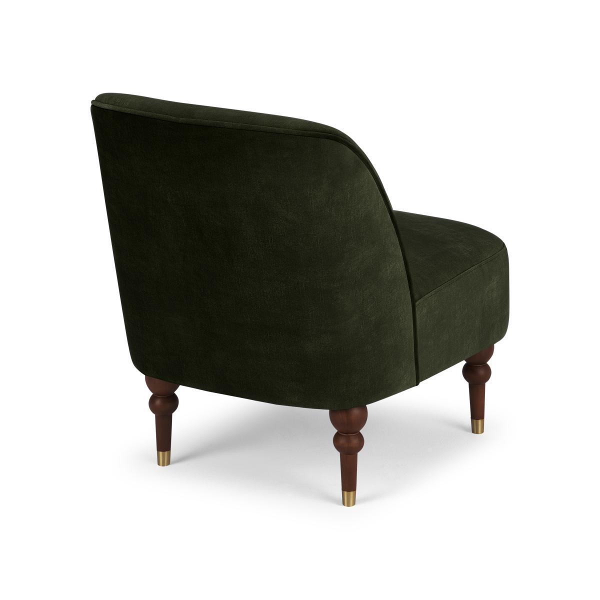 Harpo Accent Armchair, Evergreen Velvet – image 5