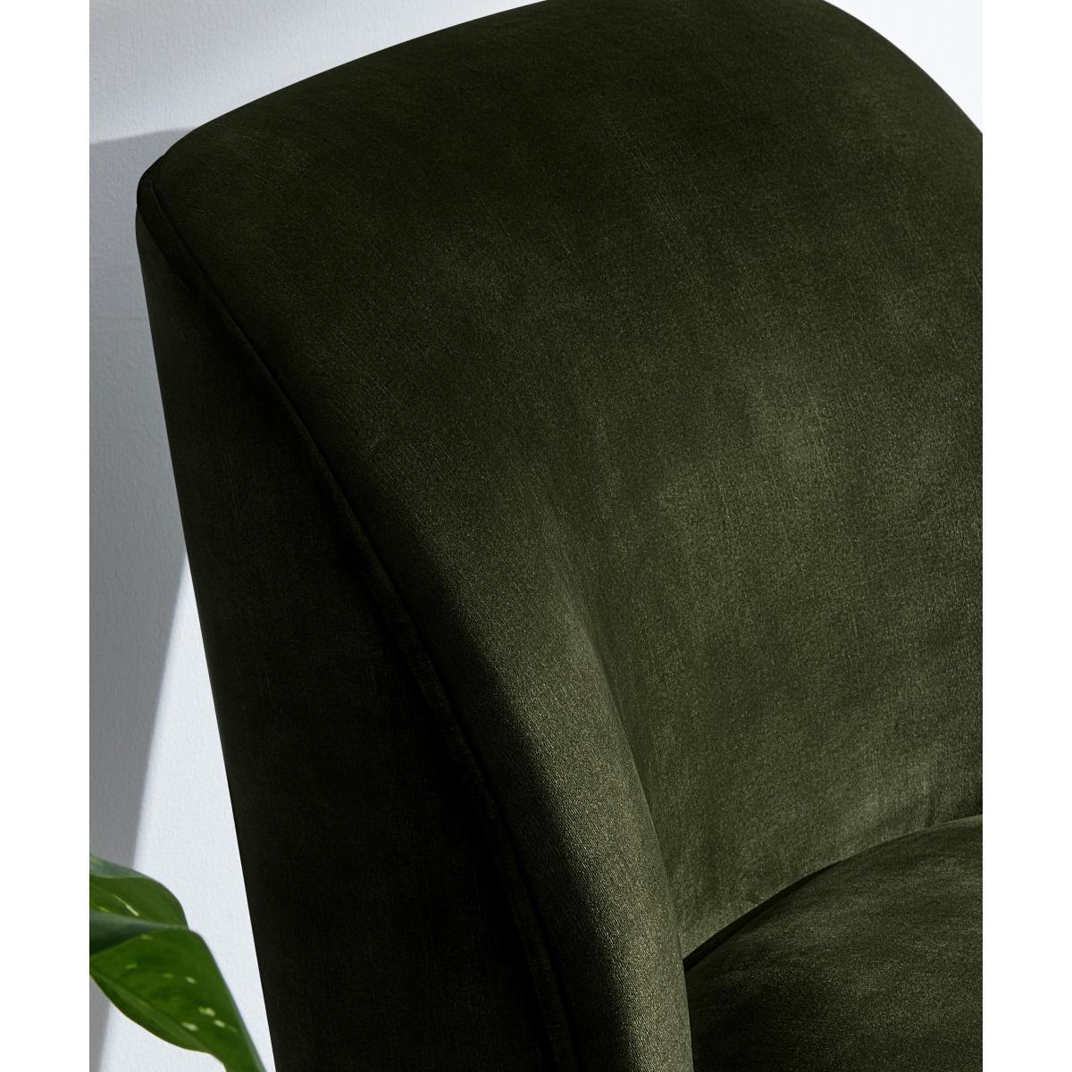 Harpo Accent Armchair, Evergreen Velvet – image 6