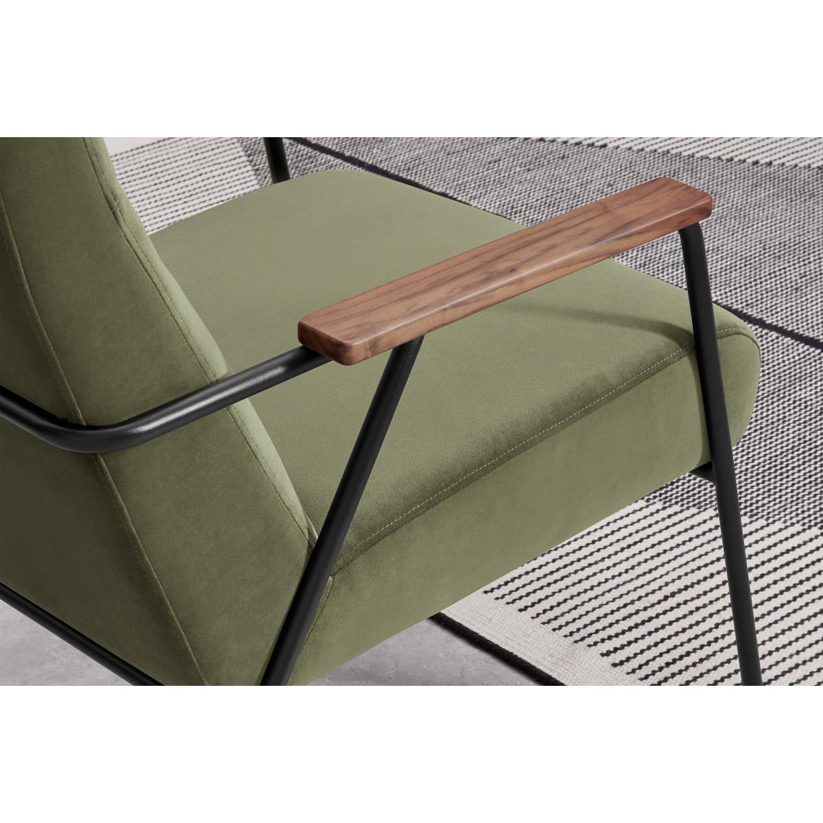 Merle Accent Armchair, Sycamore Green Velvet – image 7