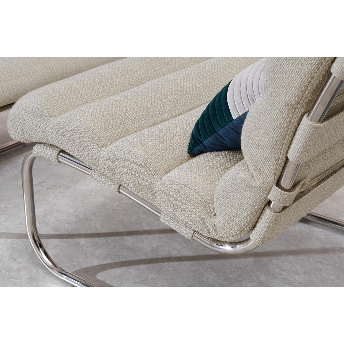 Bedford Accent Armchair & Footstool, Ecru Loop Textured Boucle – image 6