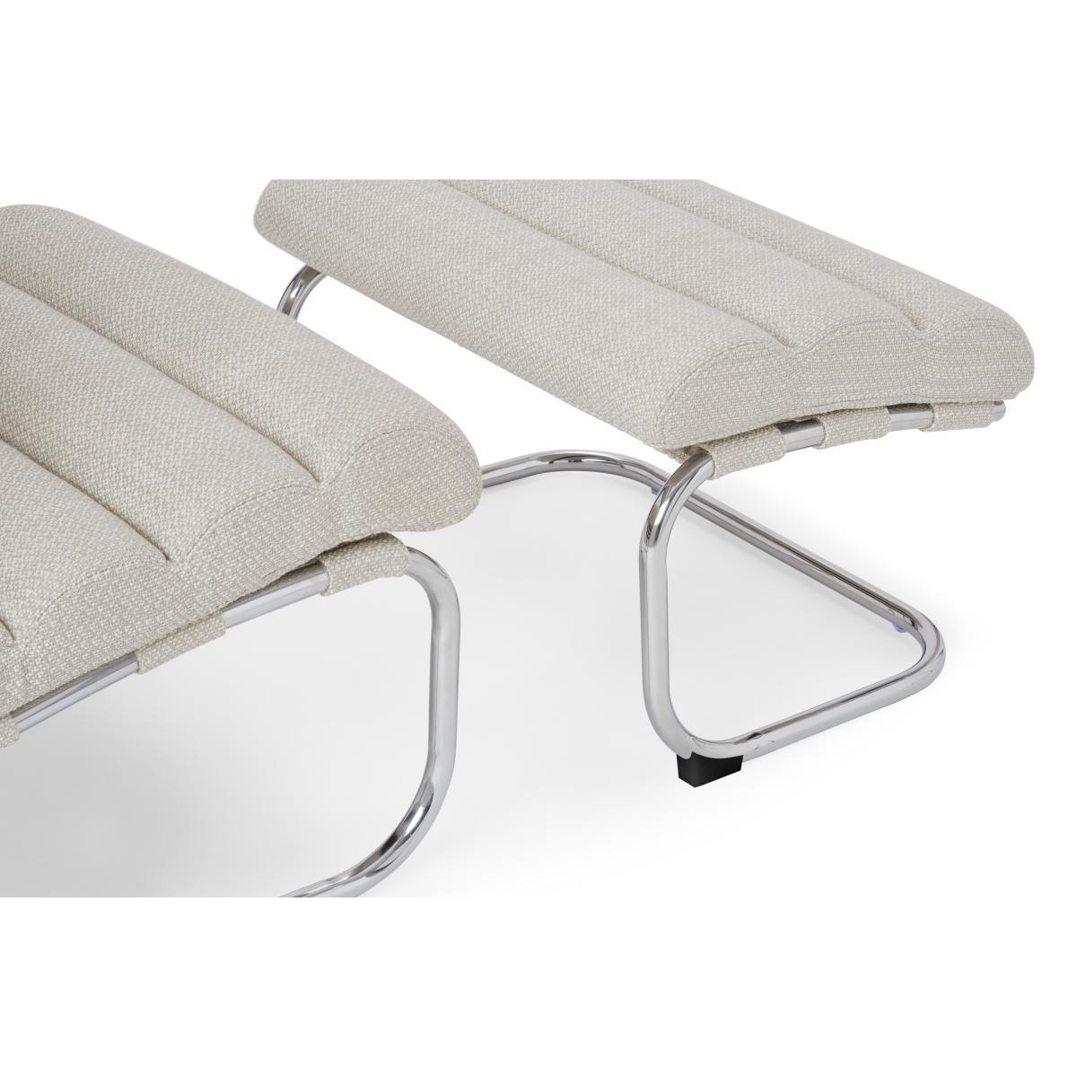 Bedford Accent Armchair & Footstool, Ecru Loop Textured Boucle – image 8
