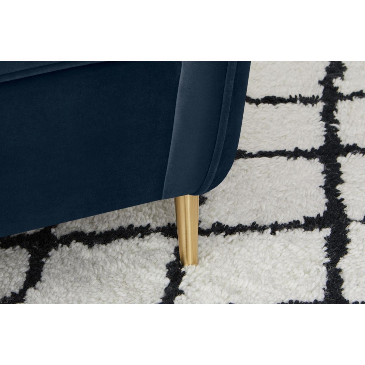Kooper Accent Armchair, Ocean Blue Velvet – image 5