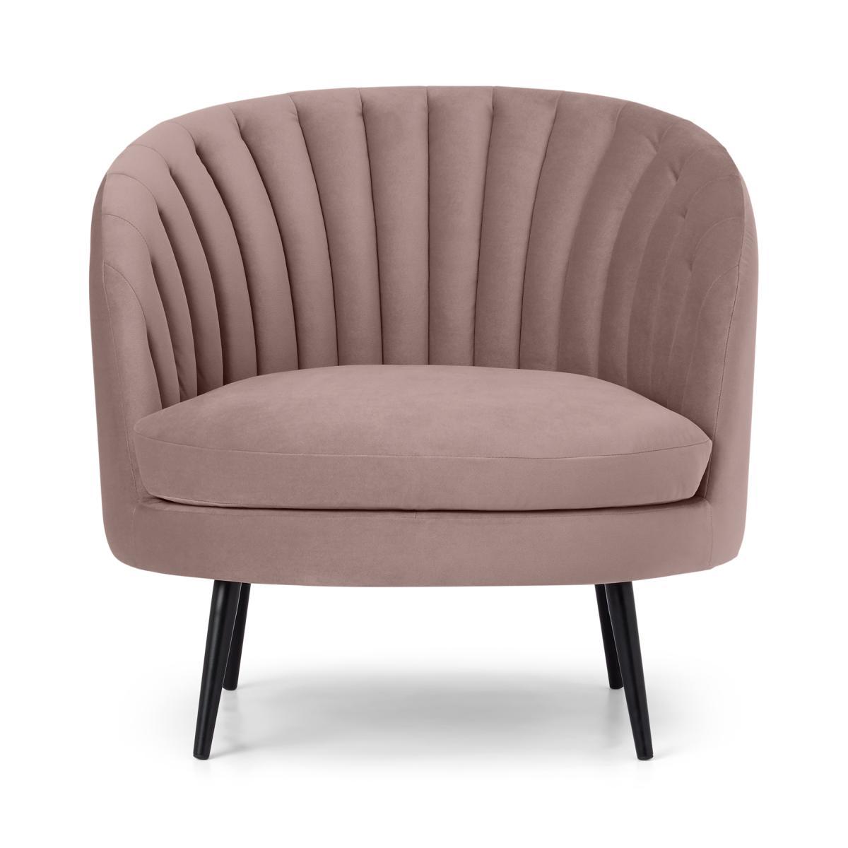 Sylvie Accent Armchair, Pearl Pink Velvet – image 2