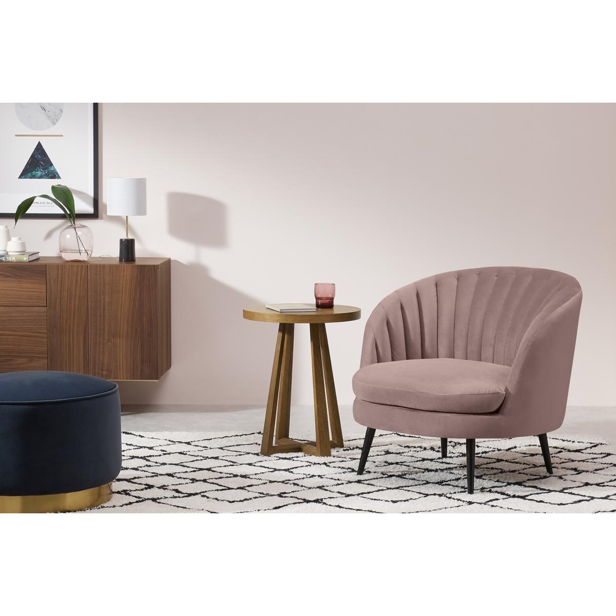 Sylvie Accent Armchair, Pearl Pink Velvet – image 4