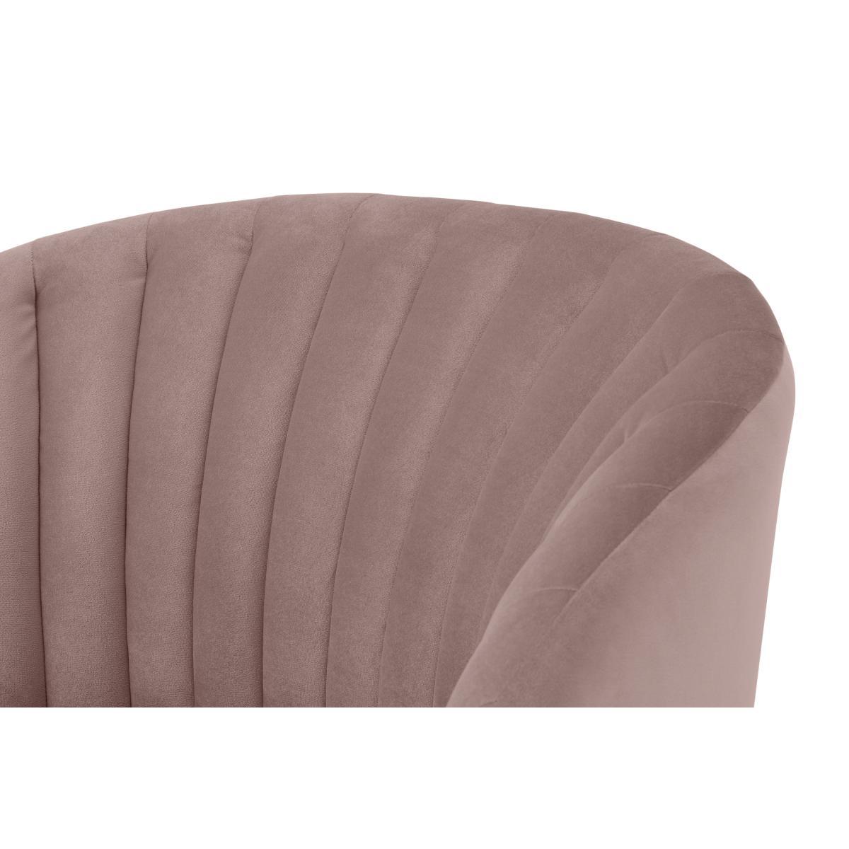 Sylvie Accent Armchair, Pearl Pink Velvet – image 7