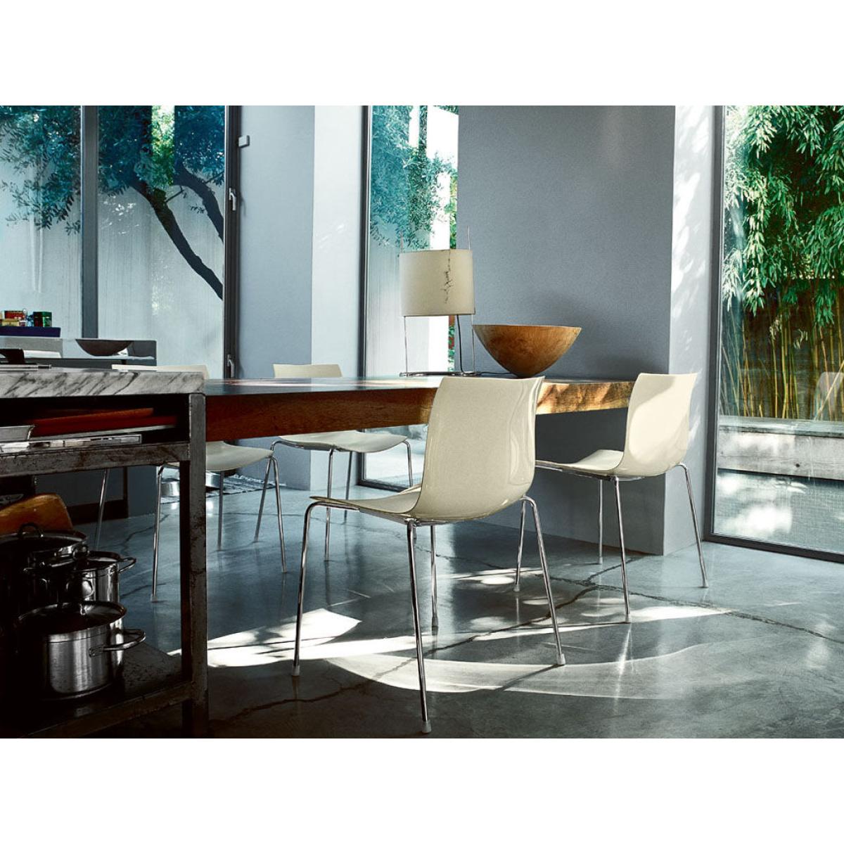 Catifa 46 Stacking chair plastic material white One colour version - Arper – image 3