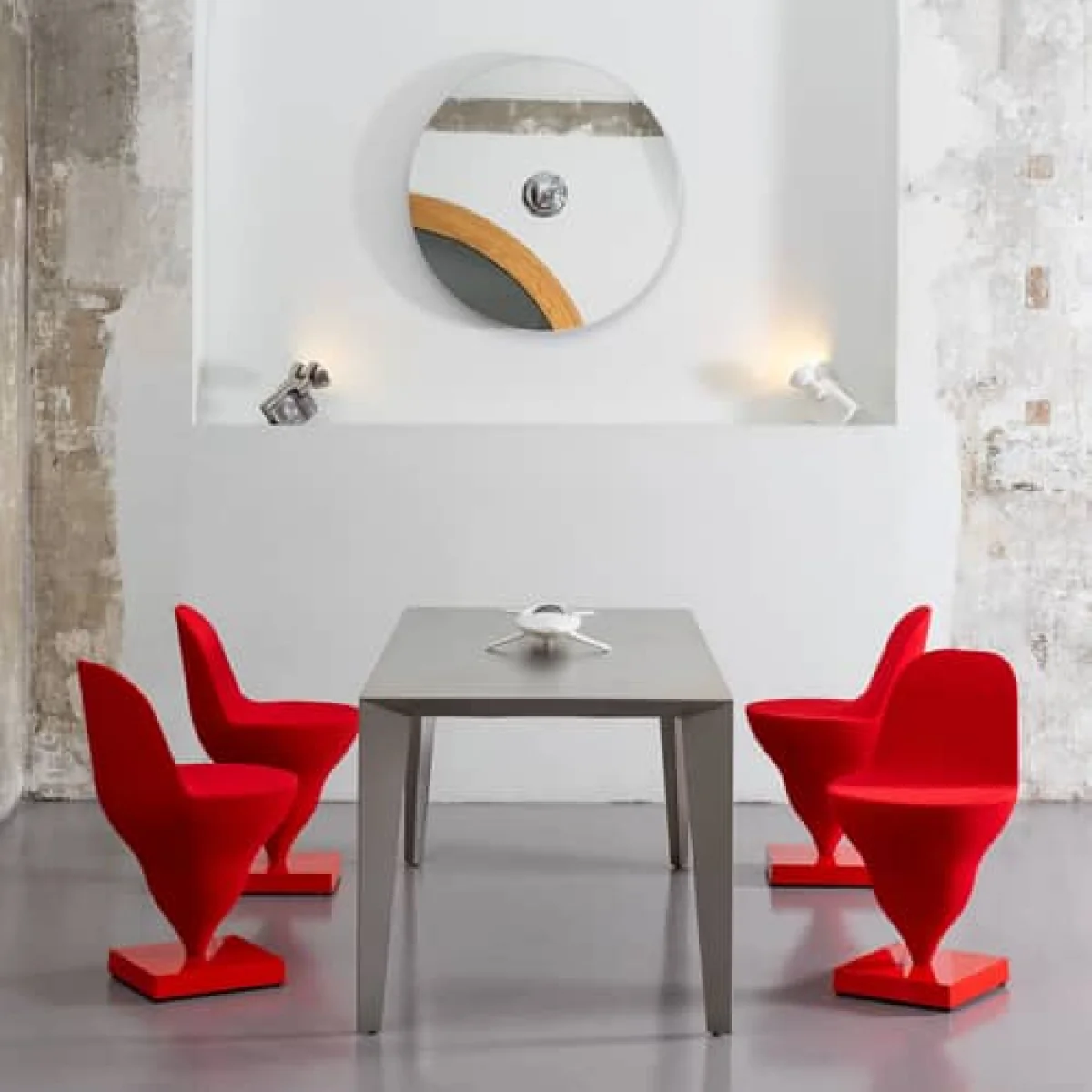 Gelato Padded chair textile red - Moustache – image 4