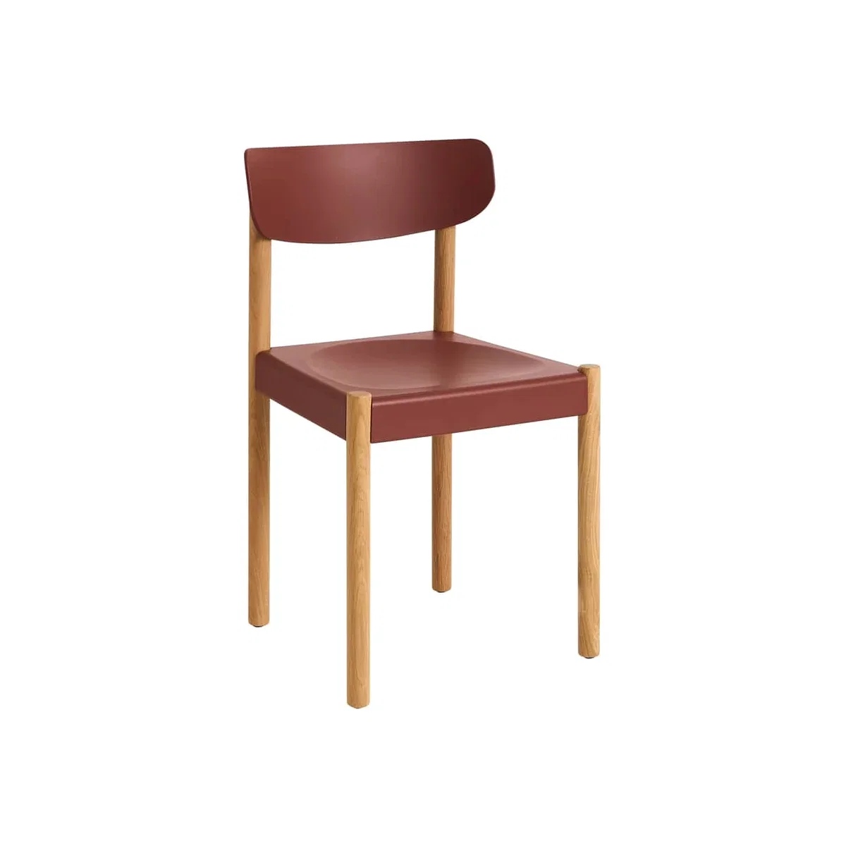 Pack 10 Chair plastic material red / Recycled polypropylene - Hay – image 1