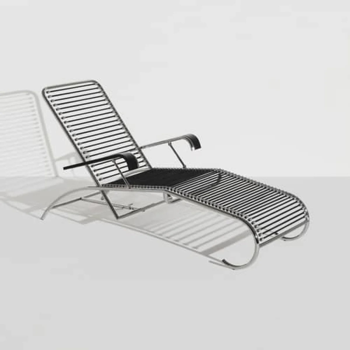 Sandows N°114 Reclining chair leather black / Reissue 1927 - Reclining backrest - Petite Friture – image 5