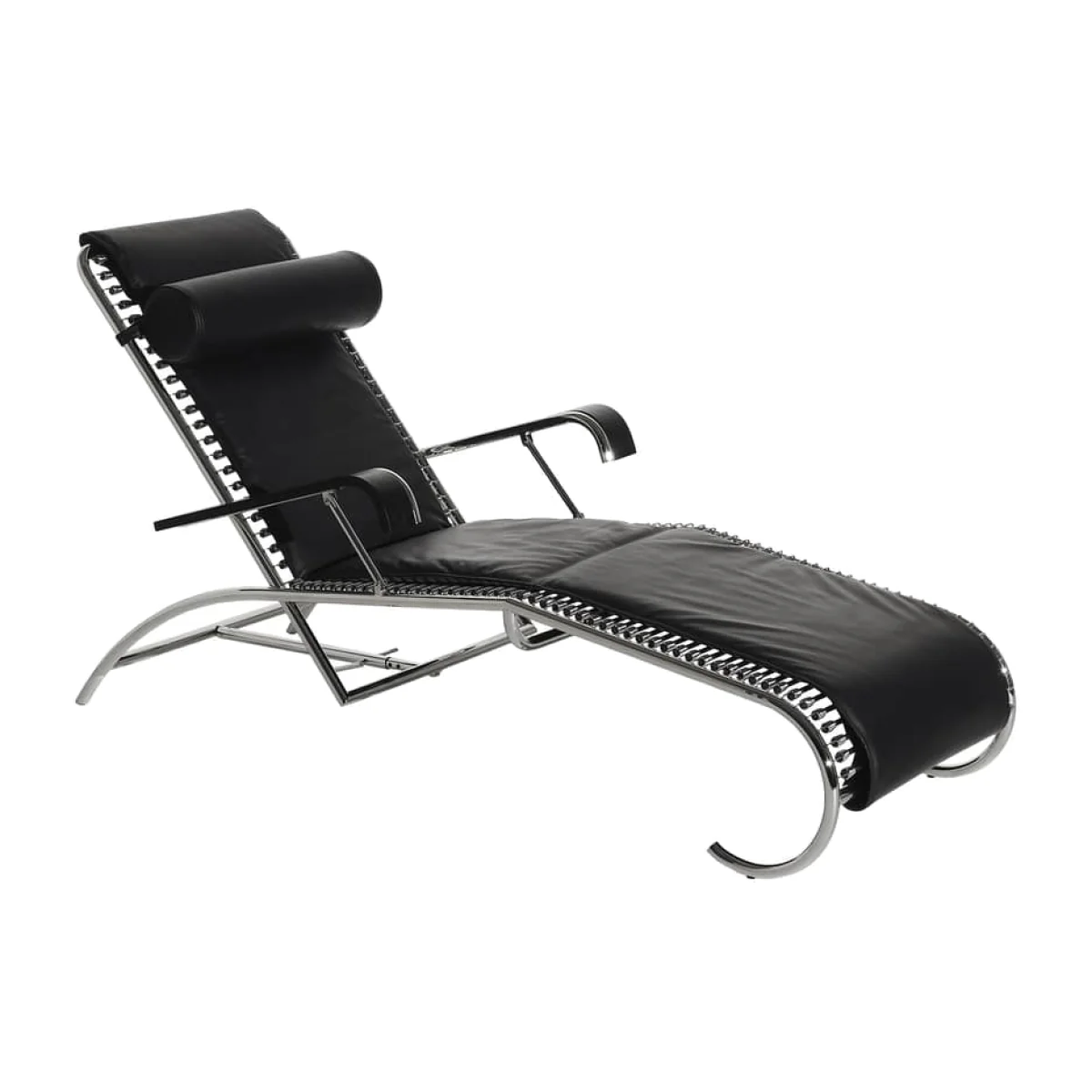 Sandows N°114 Reclining chair leather black / Reissue 1927 - Reclining backrest - Petite Friture – image 1