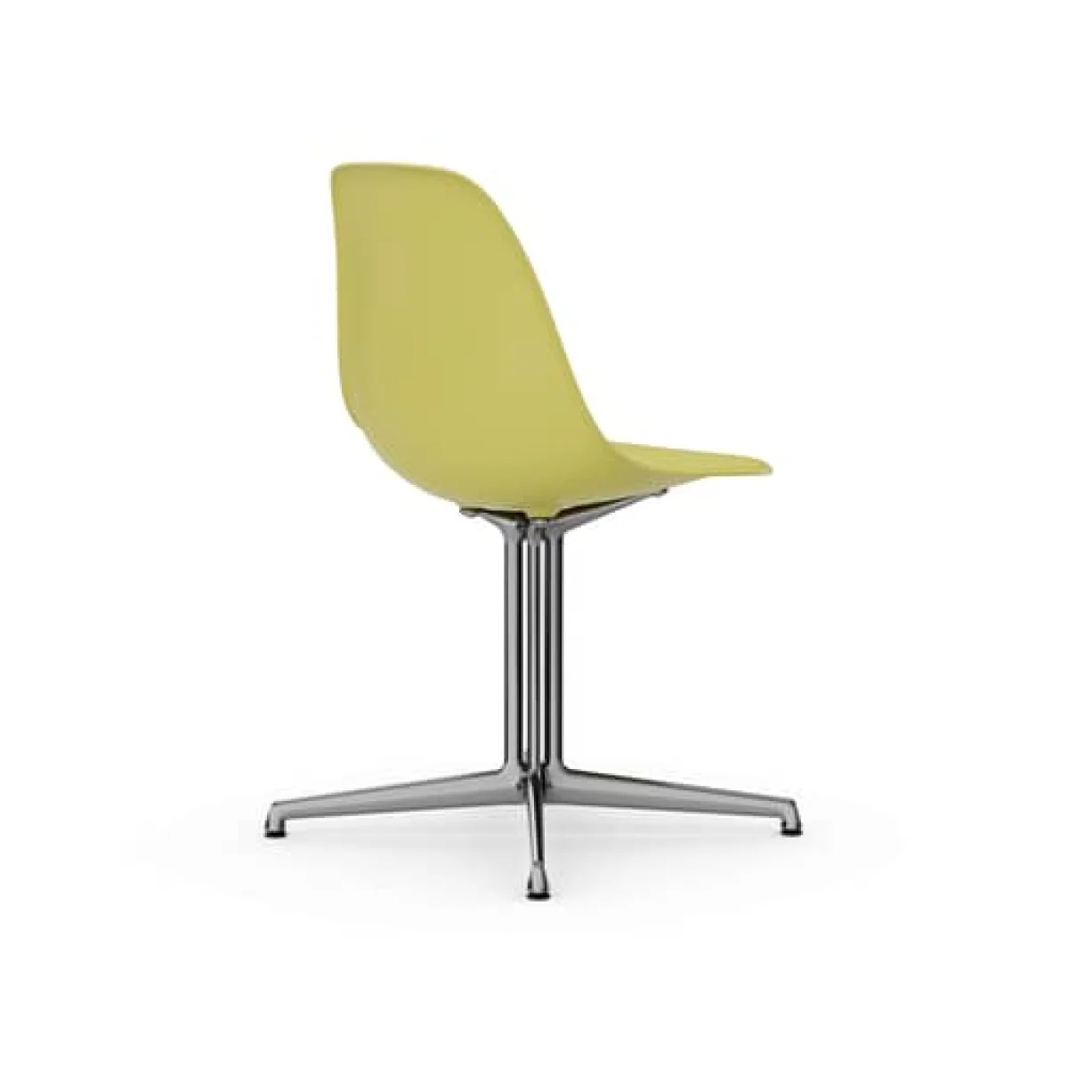 RE DSL - Eames Plastic Side Chair Chair plastic material yellow / (1950) - Base La Fonda / Recycled - Vitra – image 2