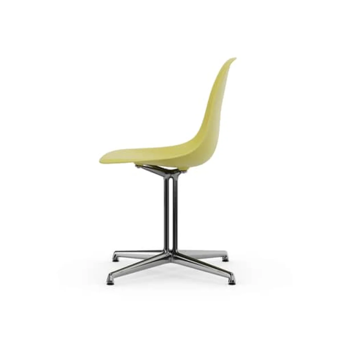 RE DSL - Eames Plastic Side Chair Chair plastic material yellow / (1950) - Base La Fonda / Recycled - Vitra – image 4