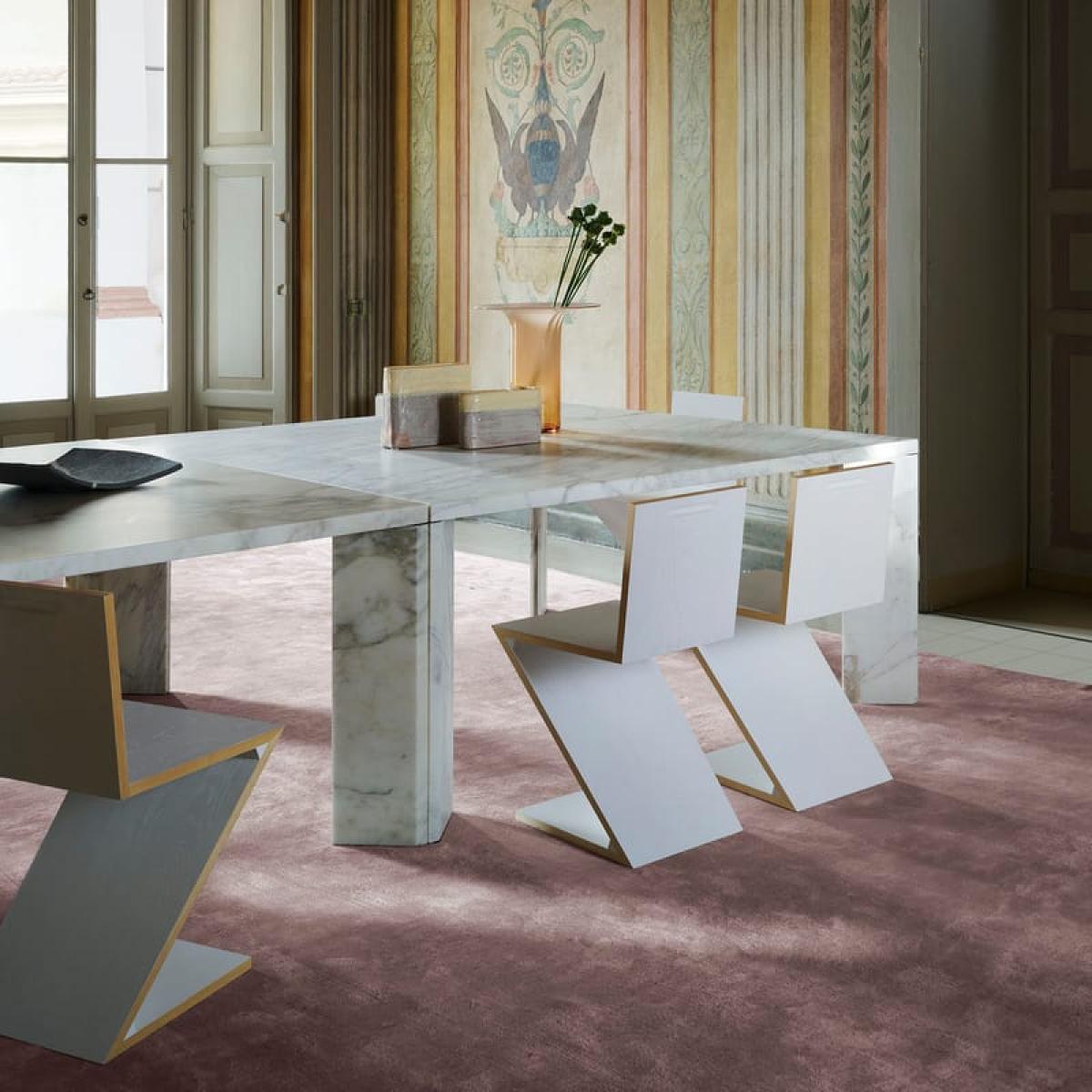 Zig Zag Chair wood white / Gerrit Thomas Rietveld, 1934 - CASSINA – image 2