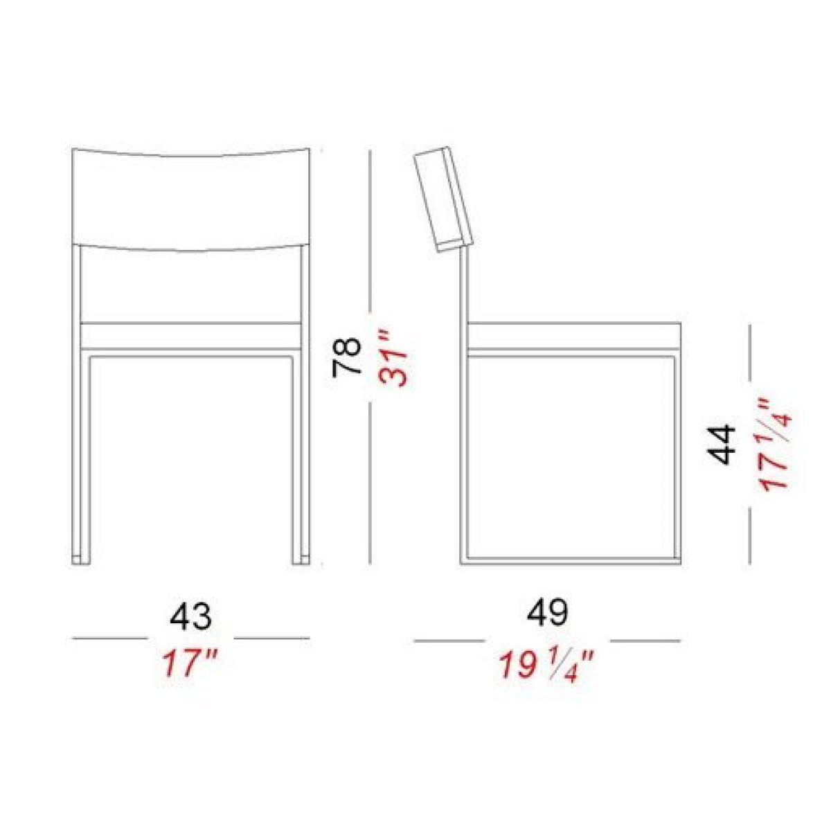 Cuba Stacking chair - Wood by Lapalma Natural wood – image 2