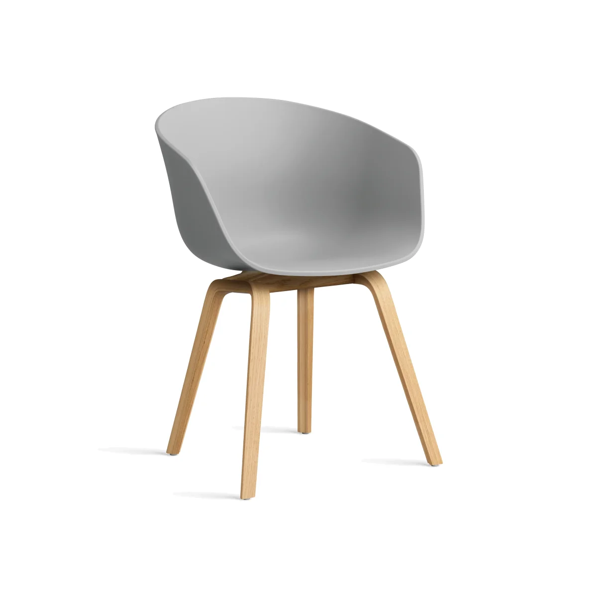 HAY About a Chair 22 2.0 chair Concrete grey-lacquered oak frame