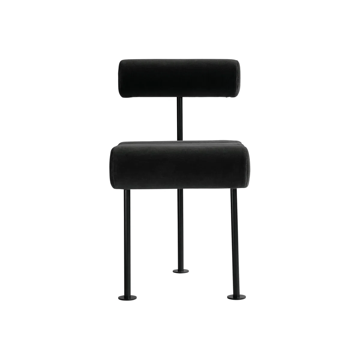 101 Copenhagen Hiro dining chair Black frame-peat – image 1