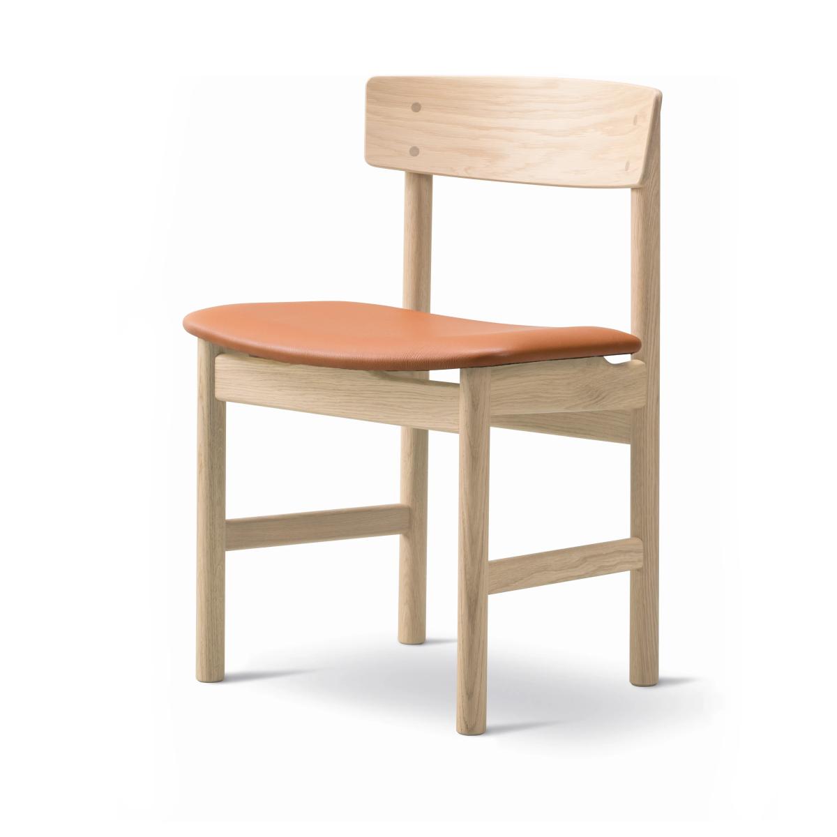 Fredericia Furniture Mogensen 3236 chair Soap-treated oak-leather cognac 307 – image 2