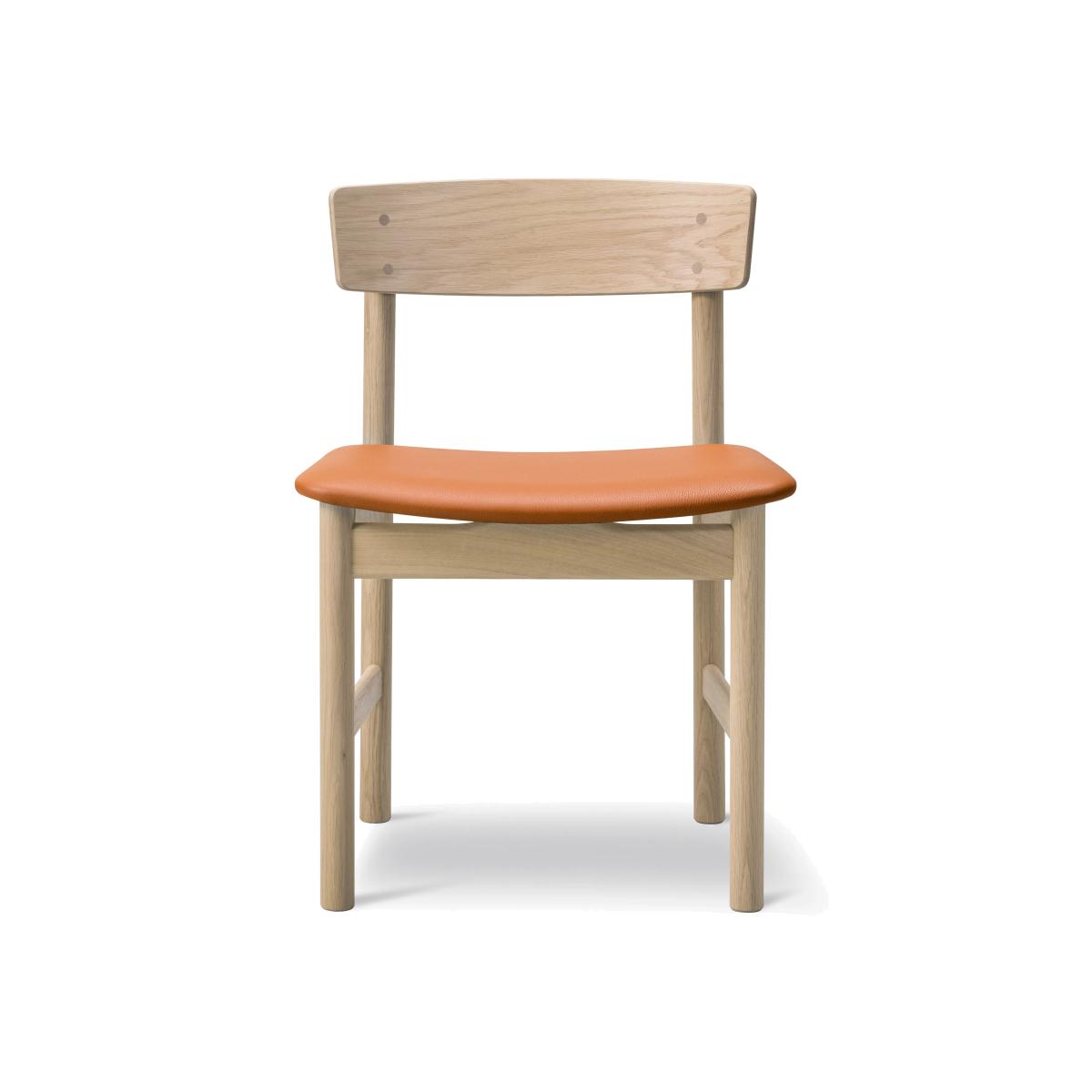 Fredericia Furniture Mogensen 3236 chair Soap-treated oak-leather cognac 307 – image 1