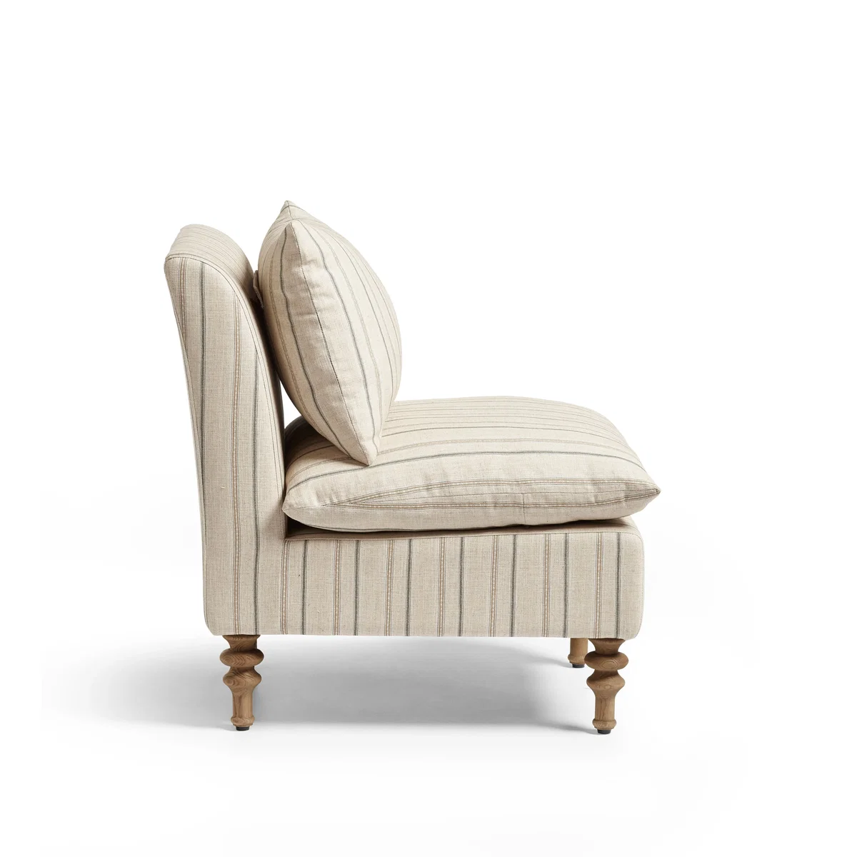 OKA, Rosina Hedley Linen Slipper Chair - Natural, Armchair – image 4