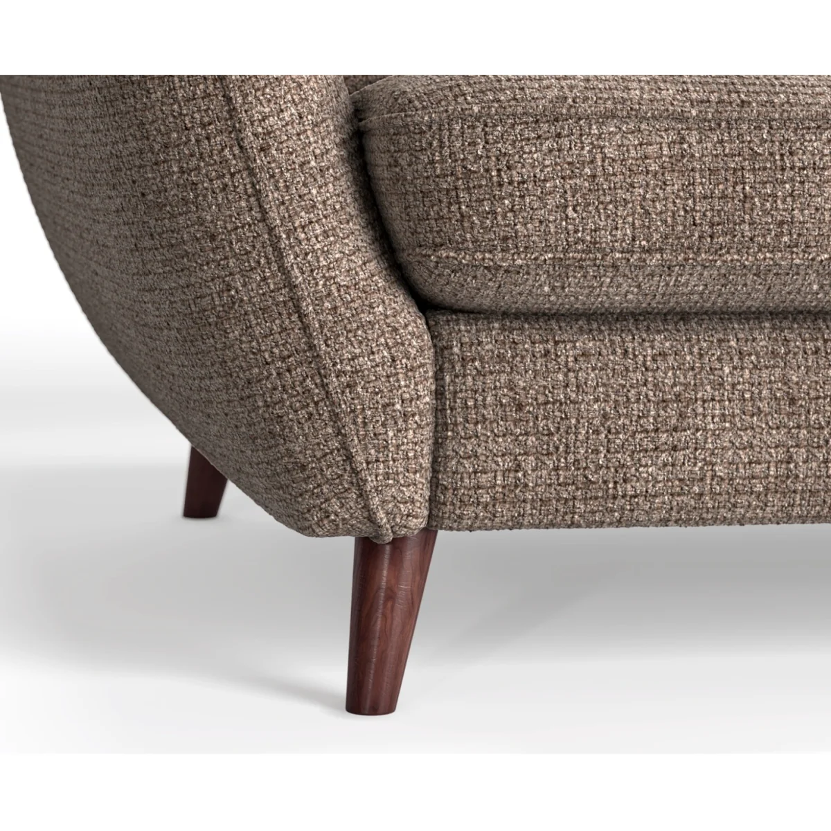 Palma Truffle Chenille Fabric Armchair – image 5